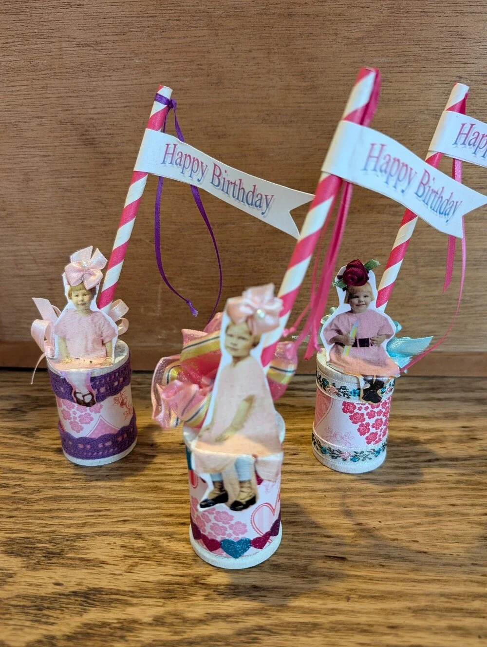 Handmade Birthday Party Favors Or Decor, Charming Vintage Vibe